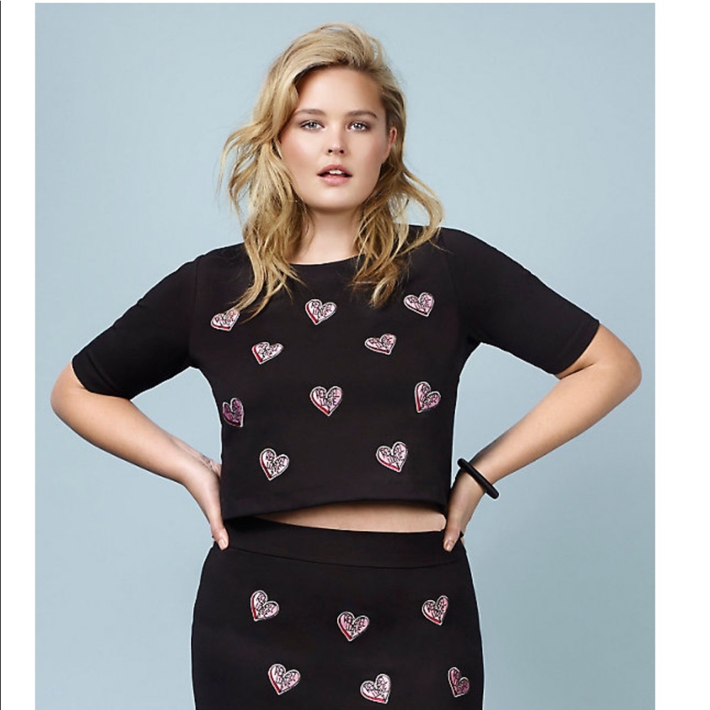 Rebel Wilson for Torrid Heart Patch Crop Top
